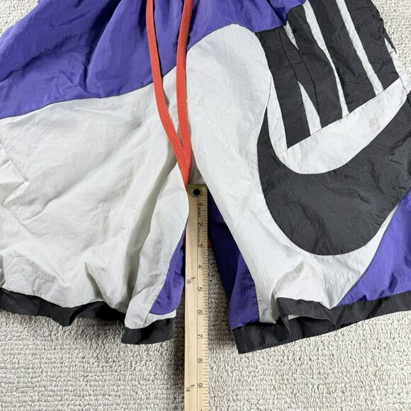 Nike Throwback Futura Nylon Mesh Lined Basketball Shorts Purple Men's Size XL - Picture 6 of 7